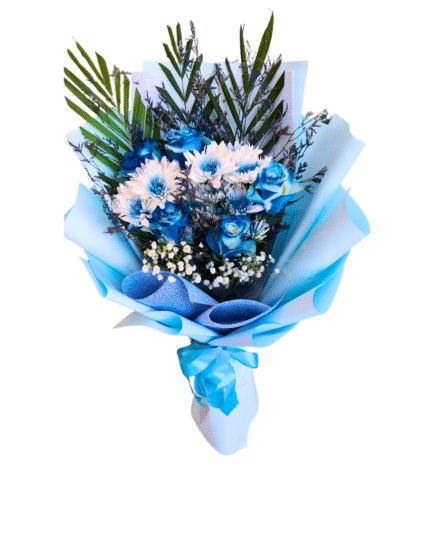 1 Blue flower Bouquet